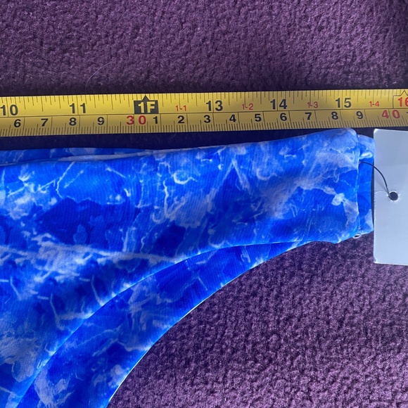 Fused Hawaii size Medium Bikini bottom blues and white - Picture 7 of 13